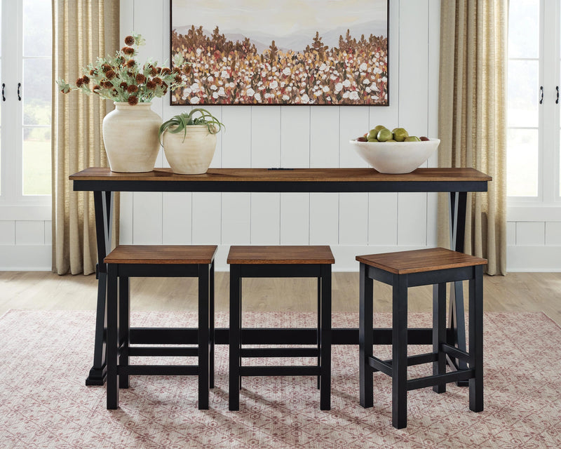 Wildenauer Counter Height Dining Table and 3 Barstools Set