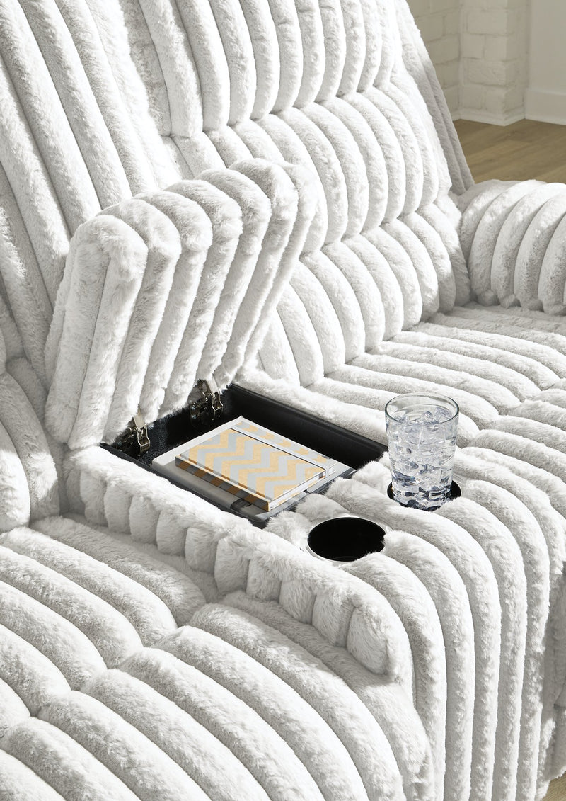 Rhines Falls Power Reclining Loveseat with Console