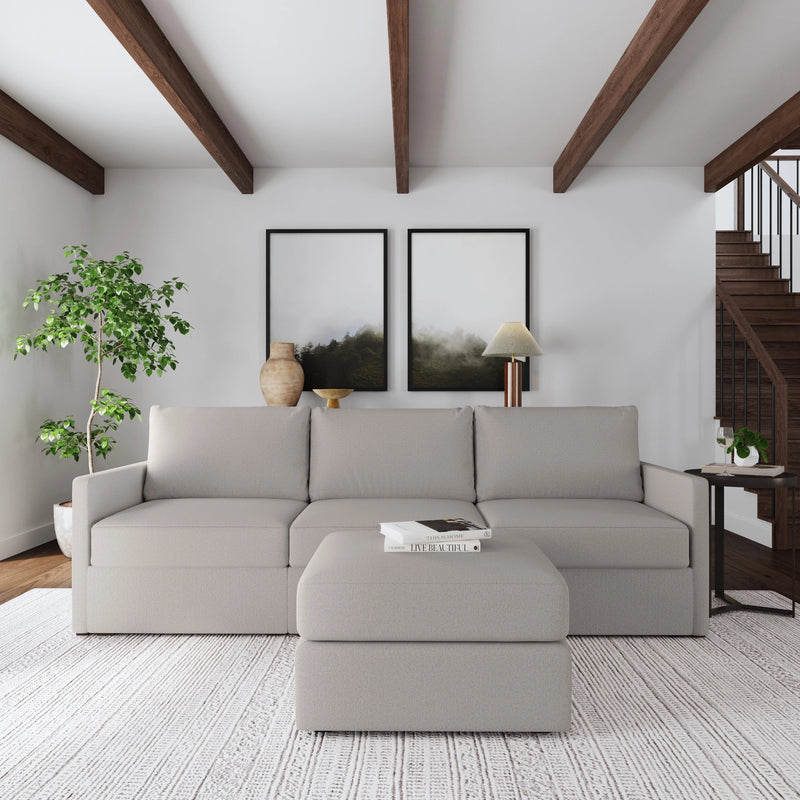Flex Sofa with Narrow Arm and Ottoman