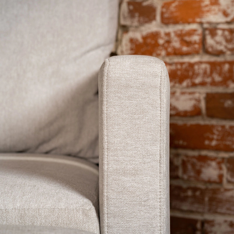 Flex Sofa with Narrow Arm and Ottoman