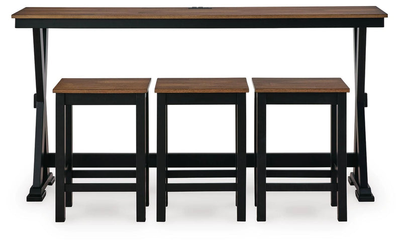 Wildenauer Counter Height Dining Table and 3 Barstools Set