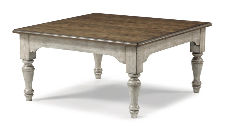 Flexsteel Plymouth Square Cocktail Table in Two-Tone