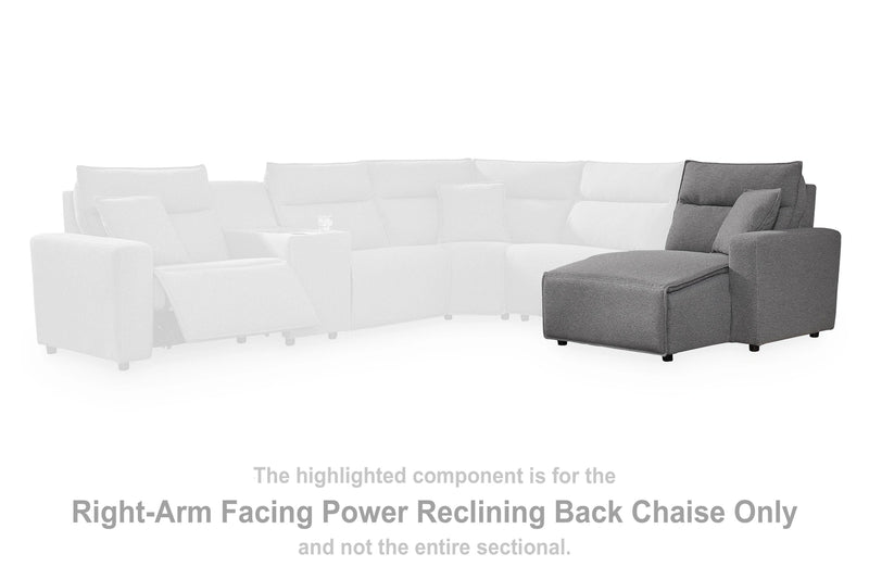 Modmax II Reclining Sectional with Chaise and Audio Console